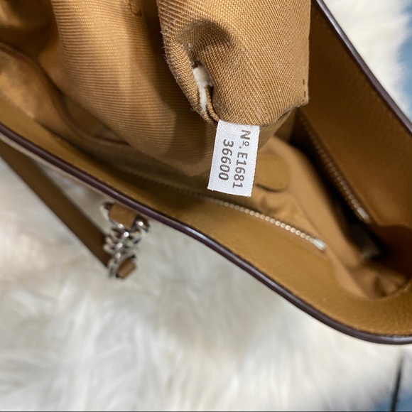 Coach Sophia Pebbled Leather Tote Bag Handbag Purse 36600 - Picture 9 of 14